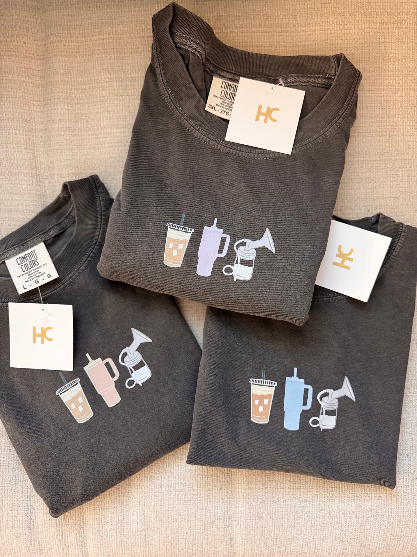 Pumping Mama Trio T-shirt (Pepper)