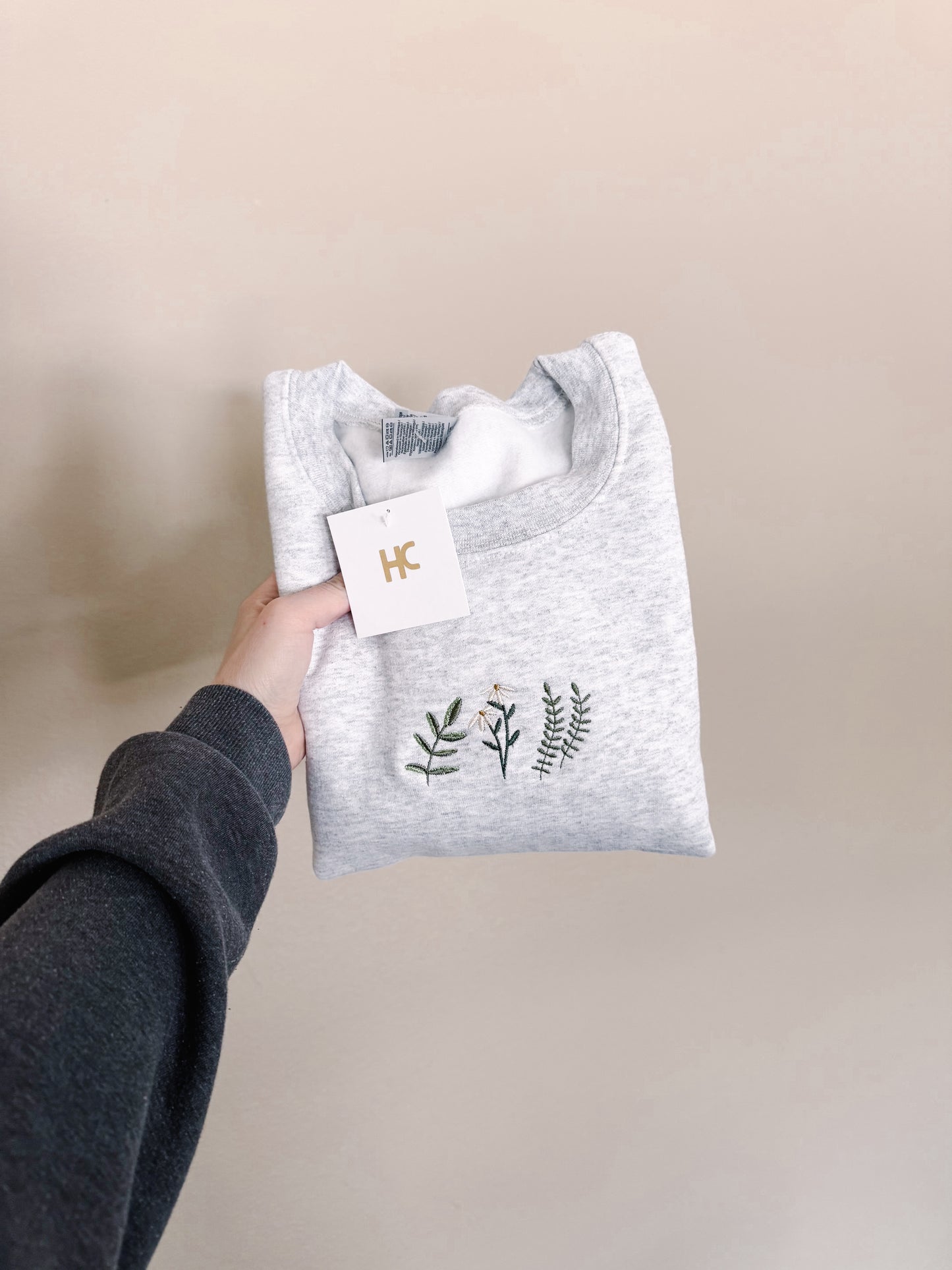 New Blooms Embroidered Crewneck