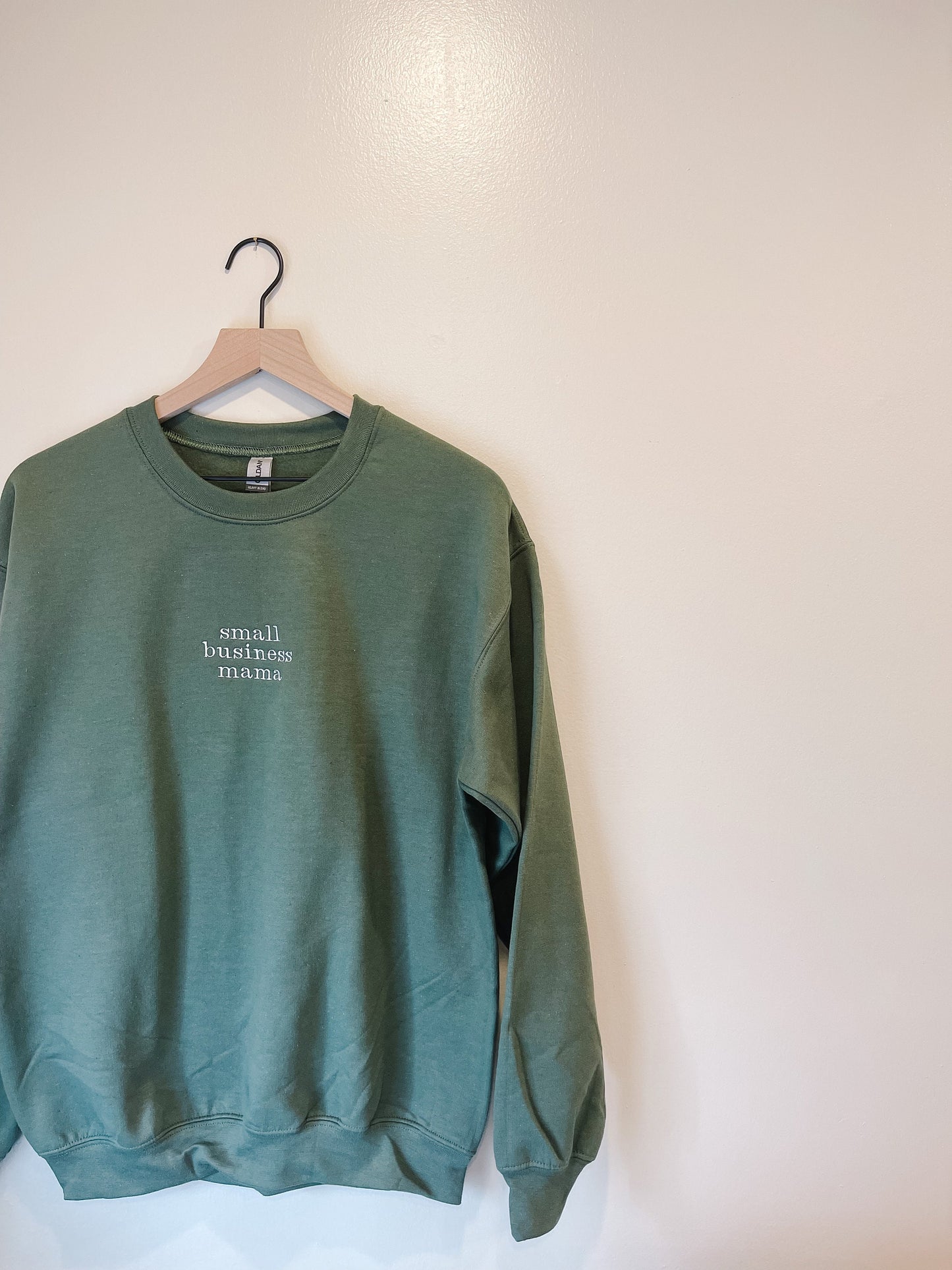 Small Business Mama Embroidered Crewneck