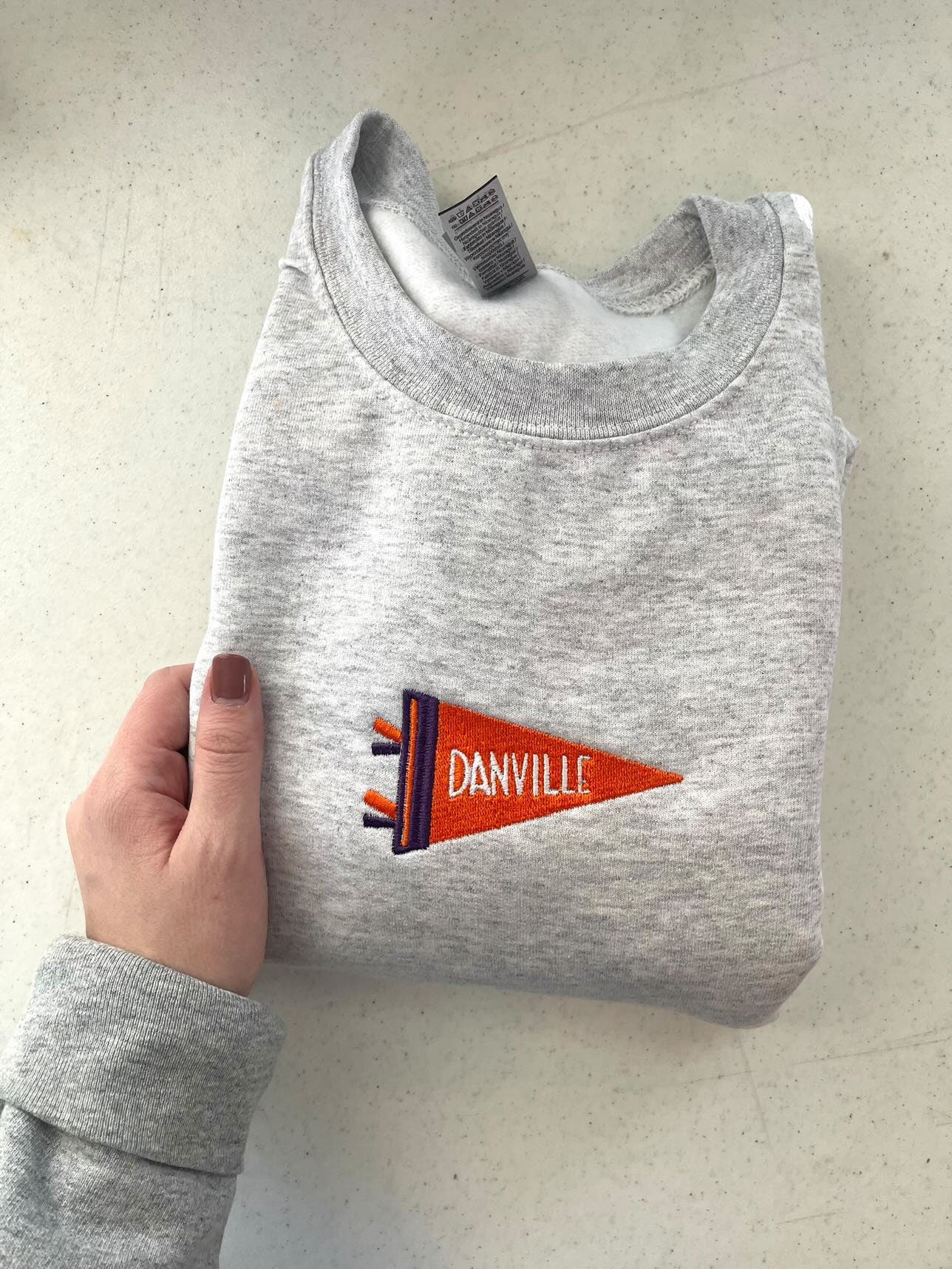 Custom Embroidery Crewneck Sweatshirt Design