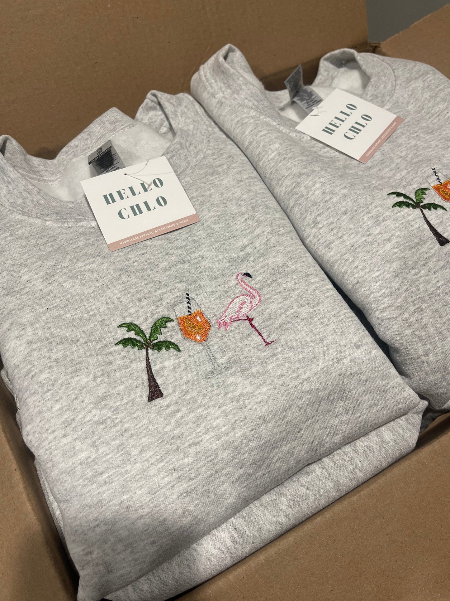 Custom Embroidery Crewneck Sweatshirt Design
