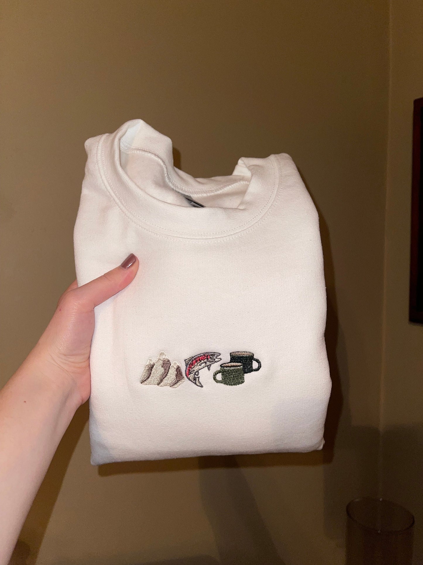 Custom Embroidery Crewneck Sweatshirt Design