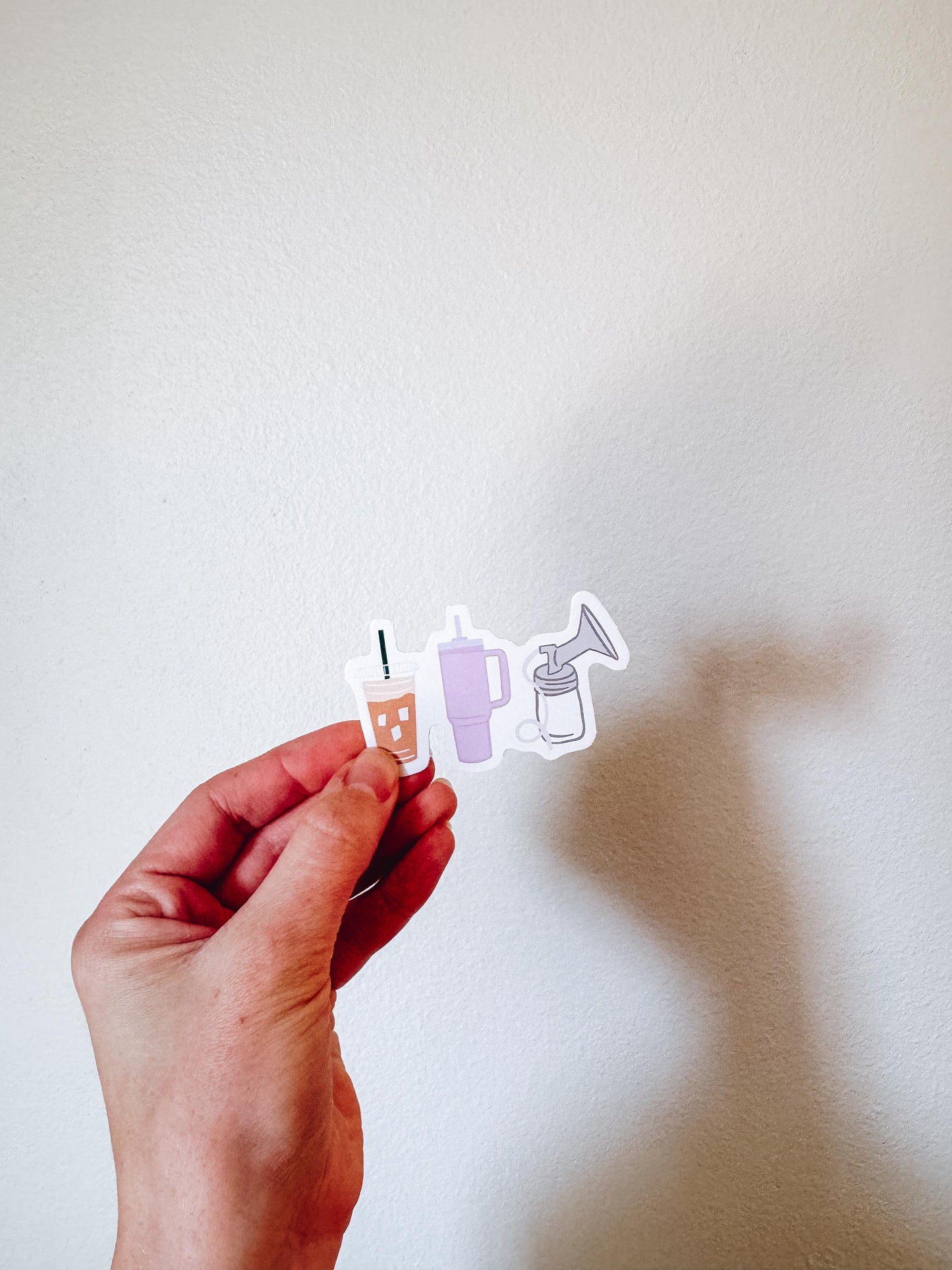 Pumping Mama Iced Coffee Vinyl Sticker
