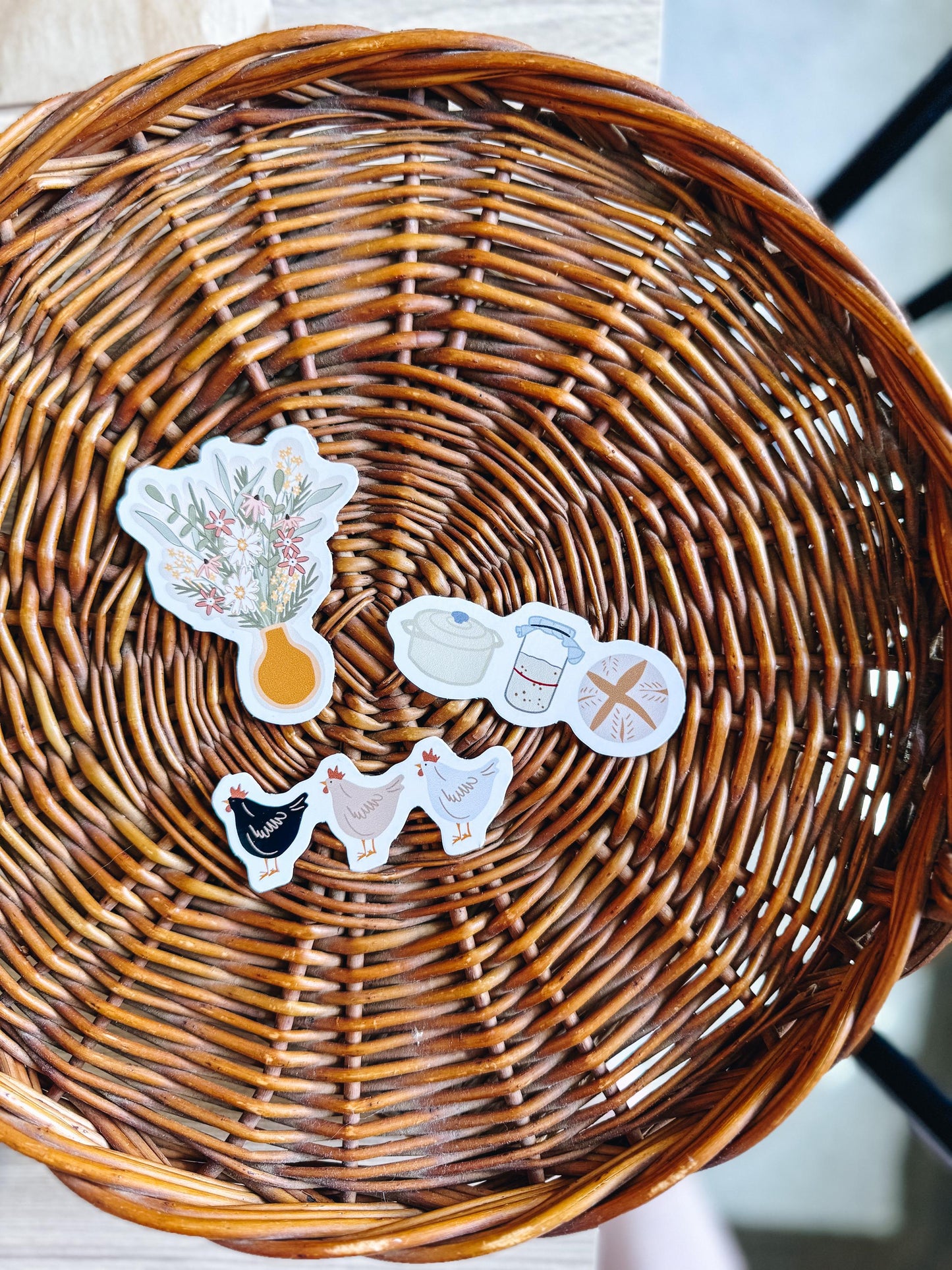 Flower Vase Vinyl Sticker
