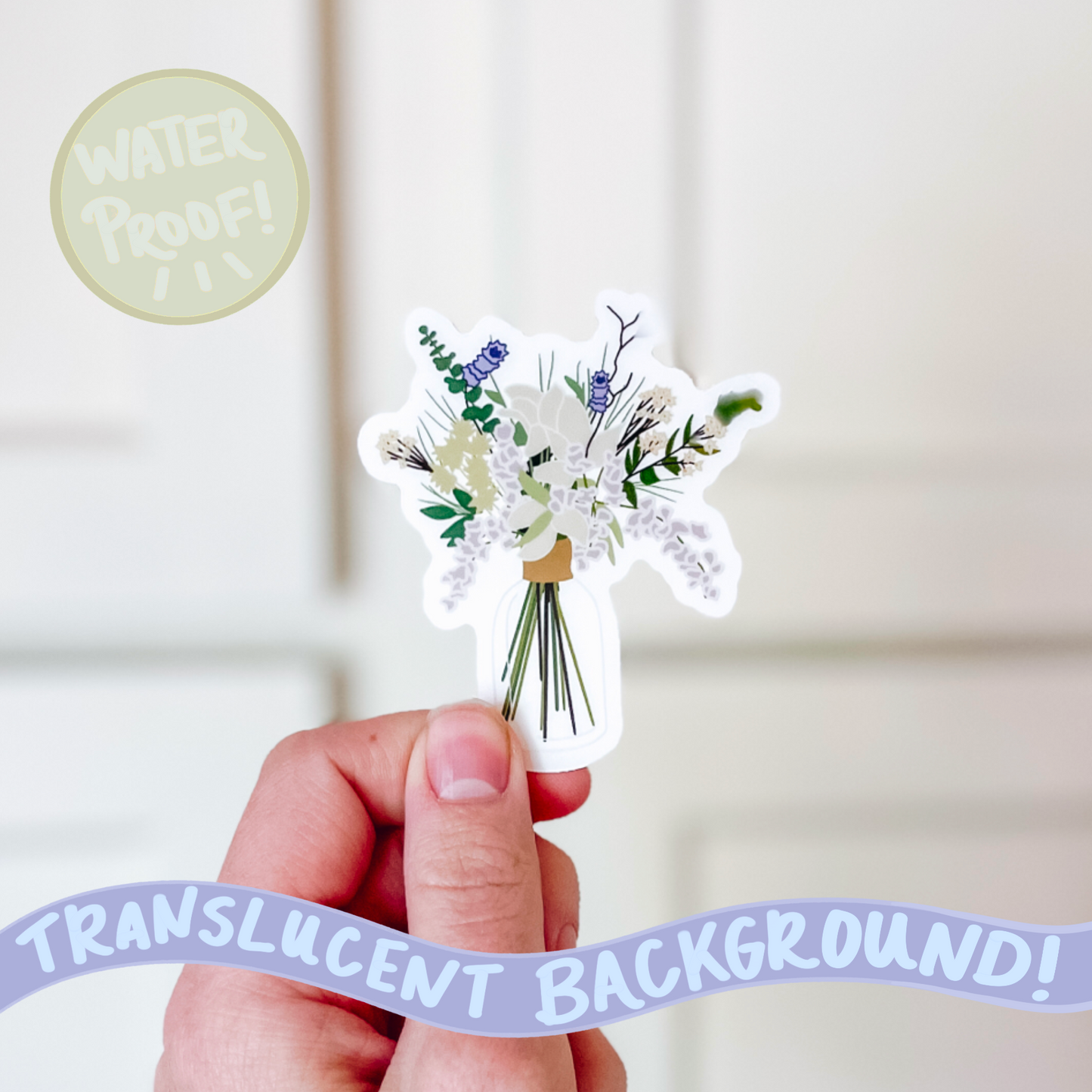 Lavender Bouquet Sticker