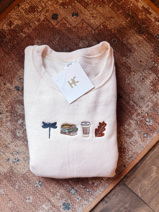 Gilmore Girls Inspired Embroidered Crewneck