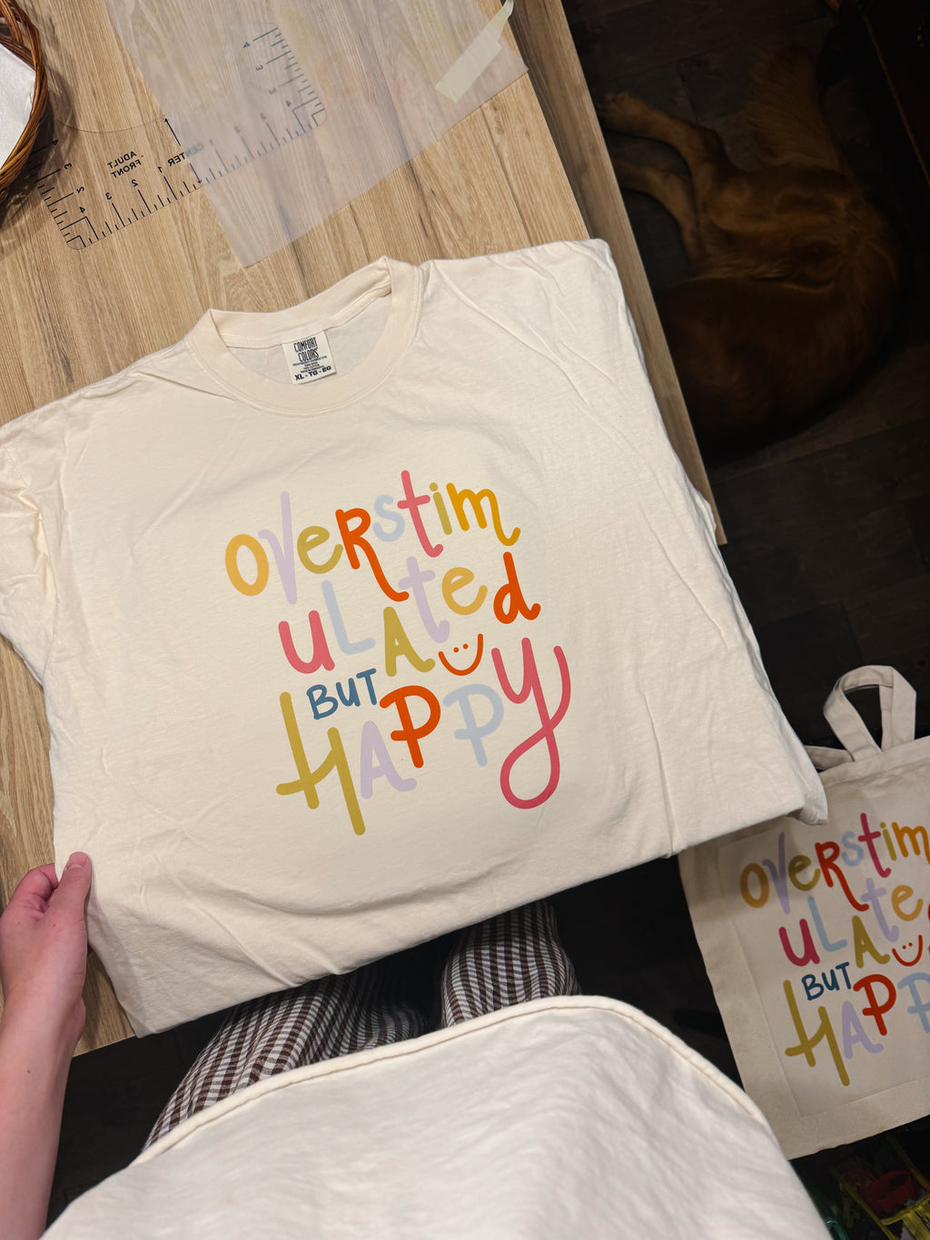 Overstimulated But Happy Graphic Tee