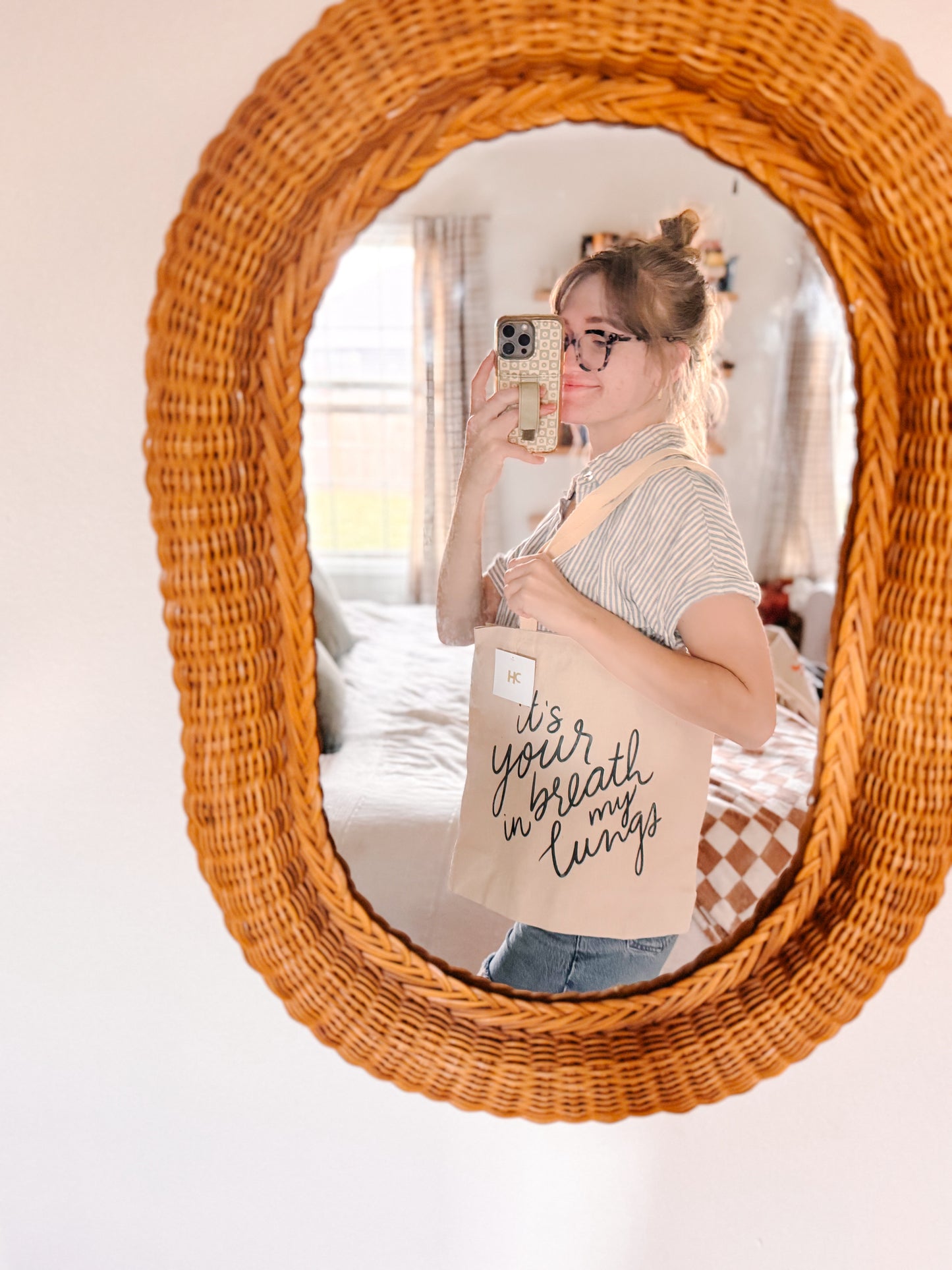 It's Your Breath in my Lungs Tote
