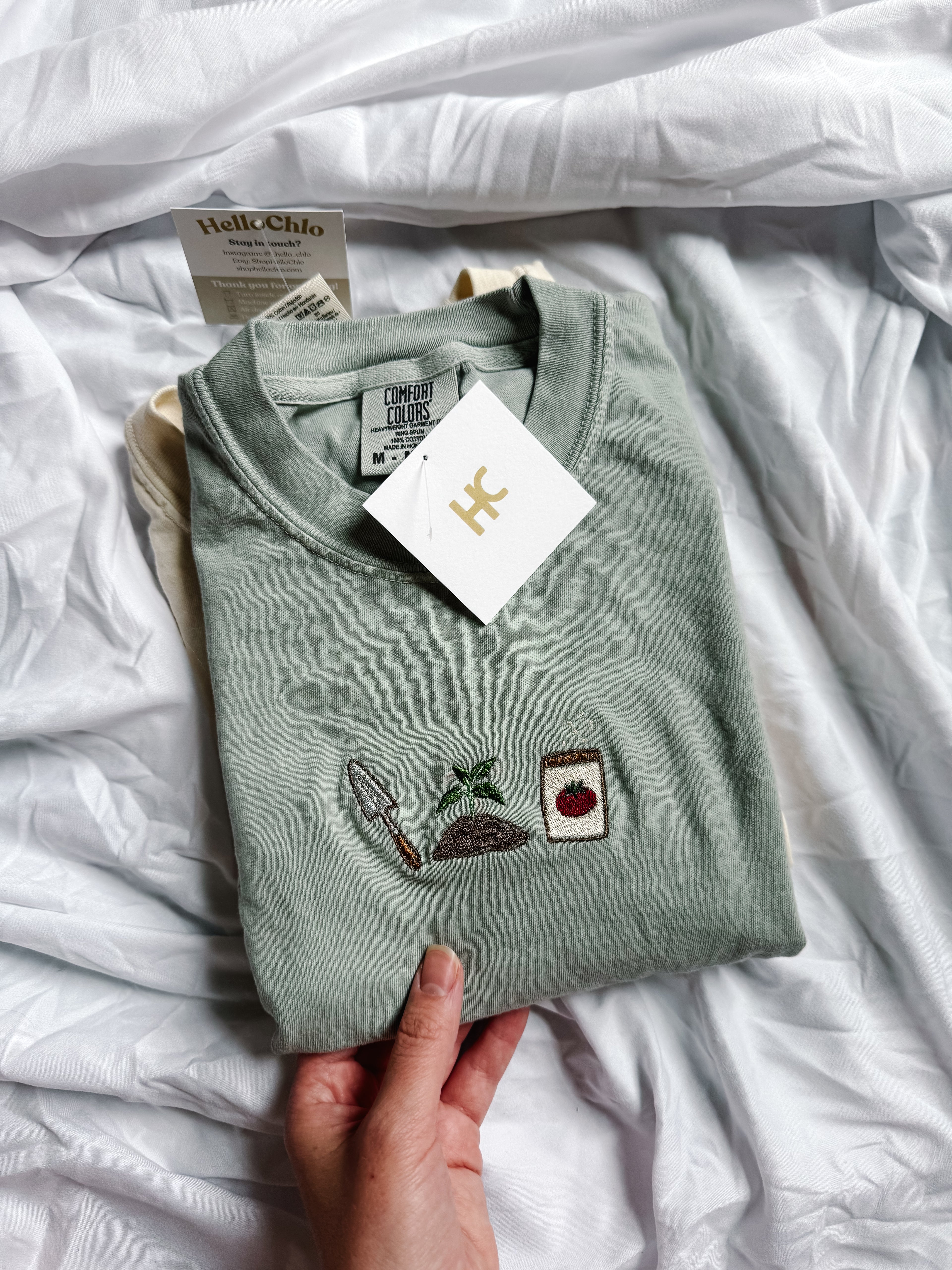 Gardening Trio Embroidered T-Shirt