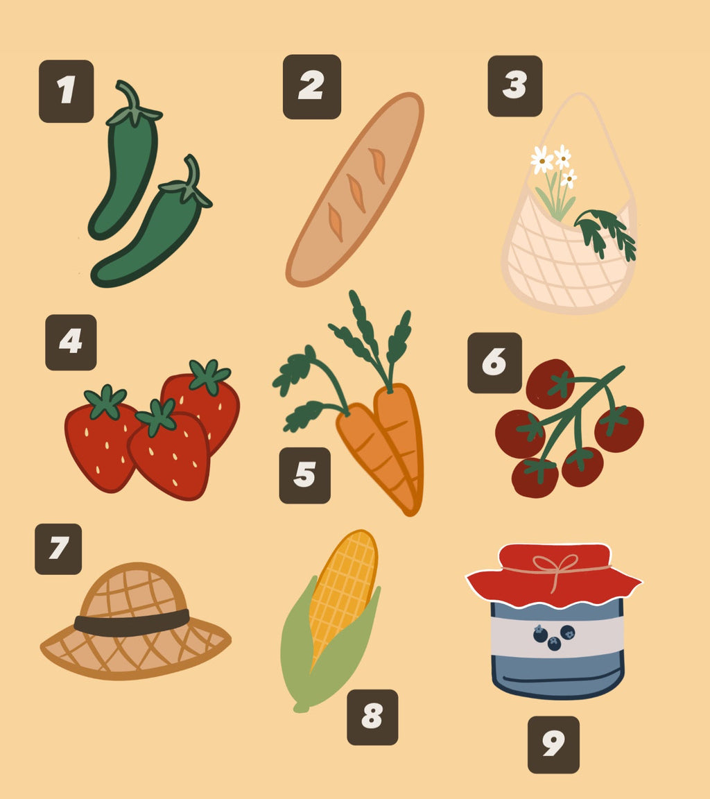 BYO Farmers Market Trio Embroidered Sweatshirt