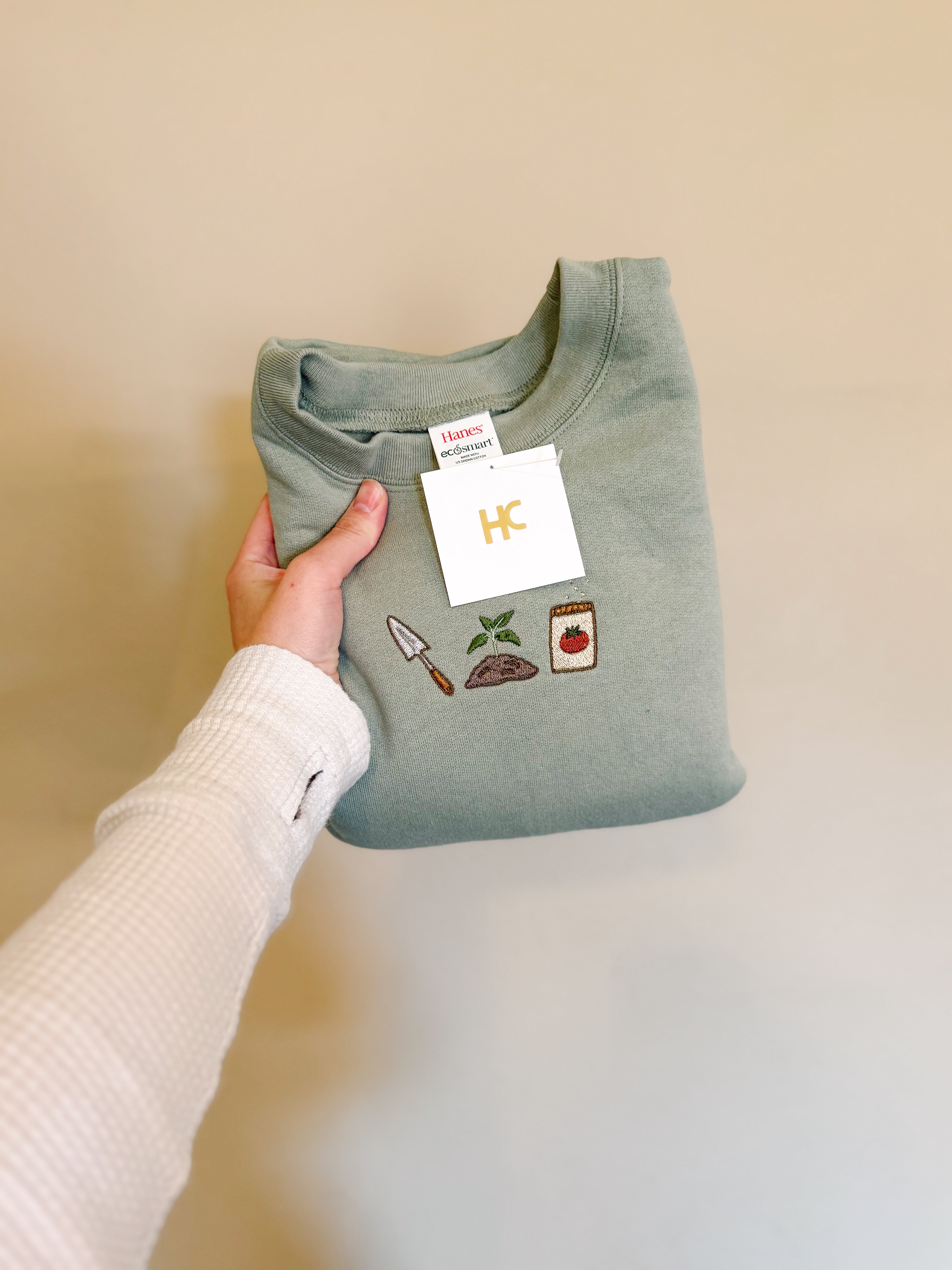 Gardening Trio Embroidered Crewneck