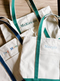Personalized Embroidered Large Canvas Tote