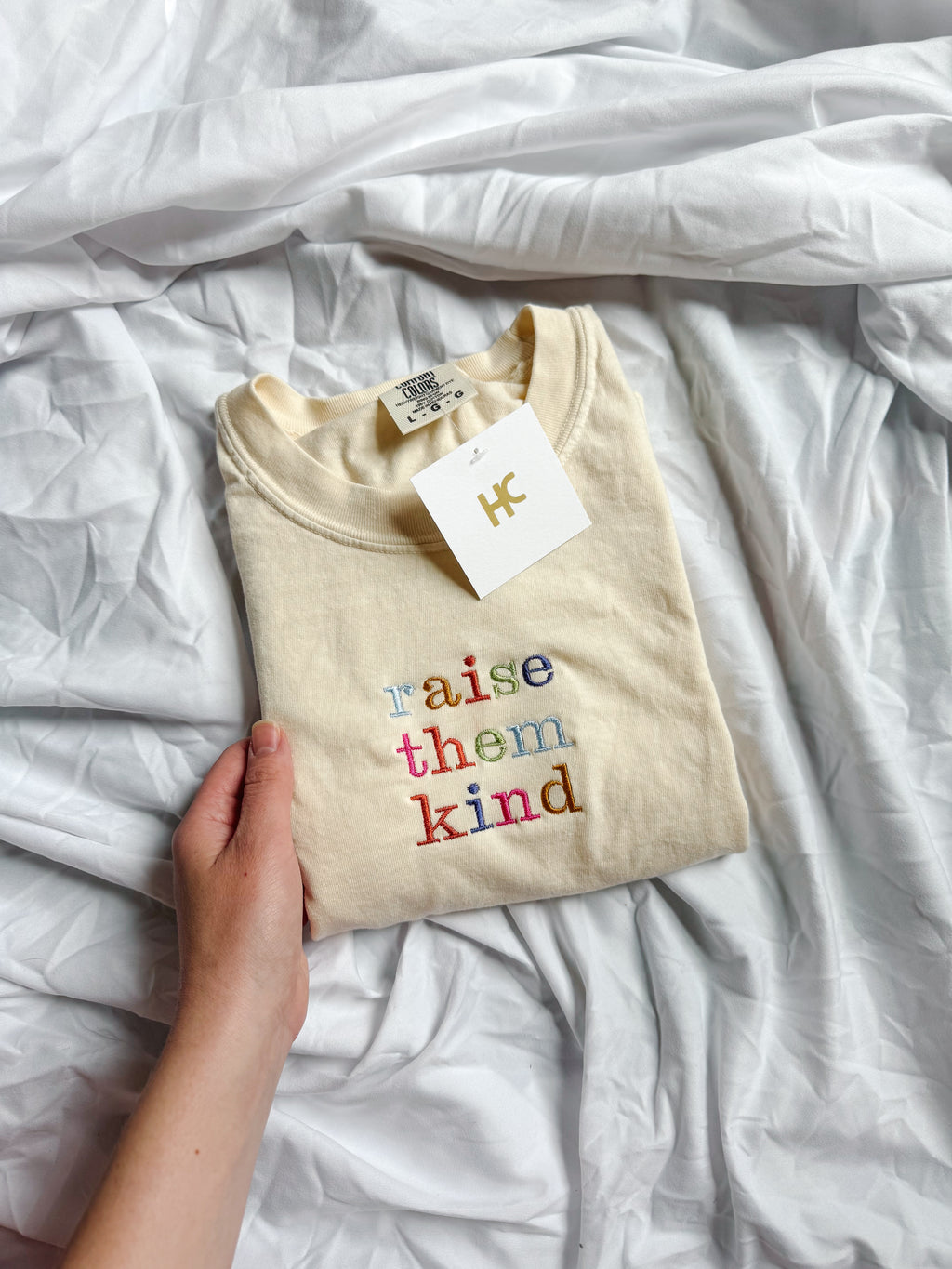 Raise Them Kind Embroidered T-Shirt