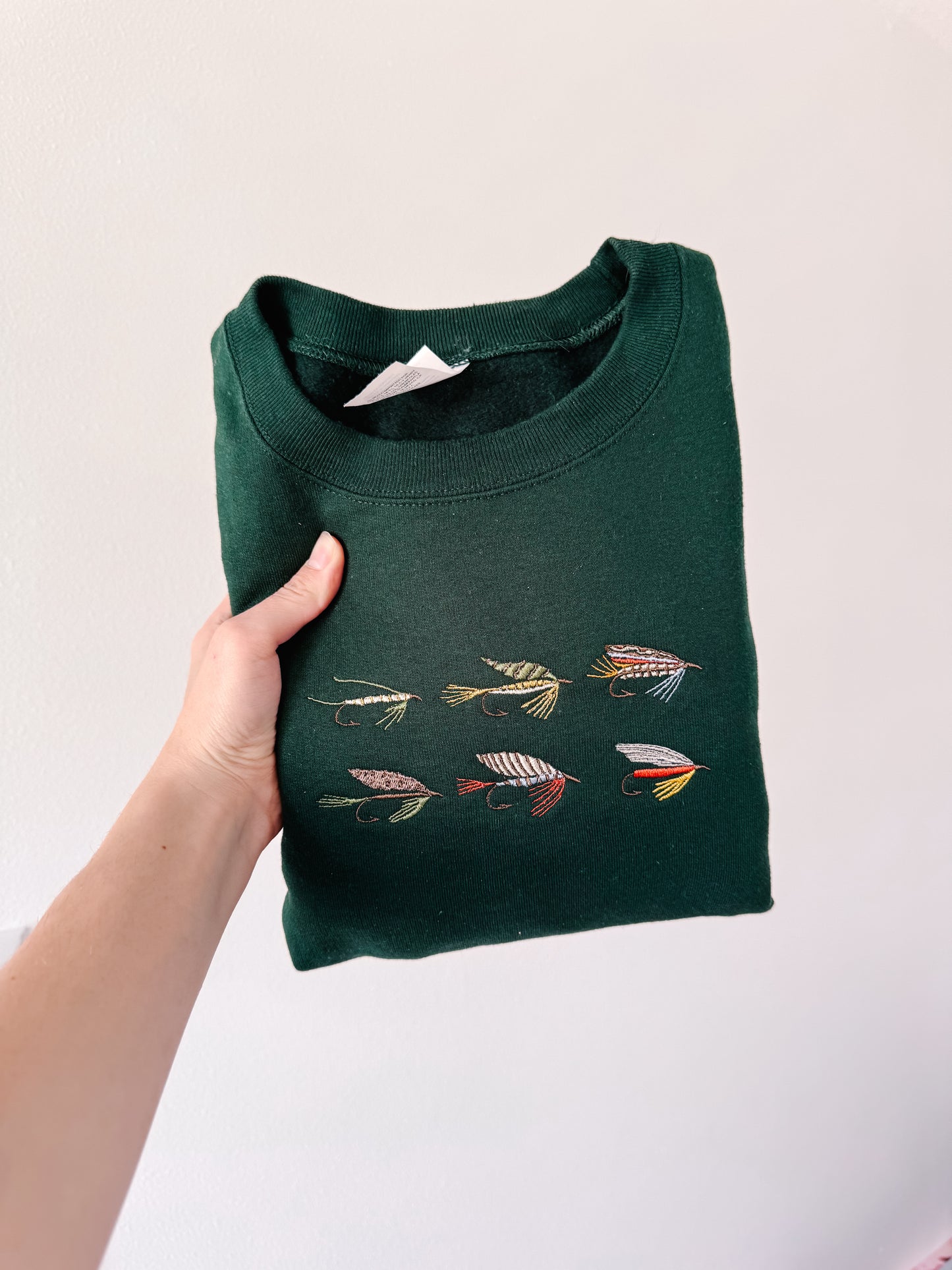 Fly Fishing Embroidered Crewneck