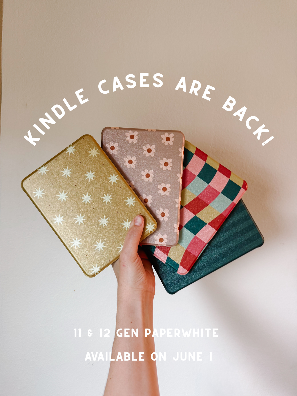 Kindle Case with Handstrap in cover, silicone back (11 & 12 Gen Paperwhite)