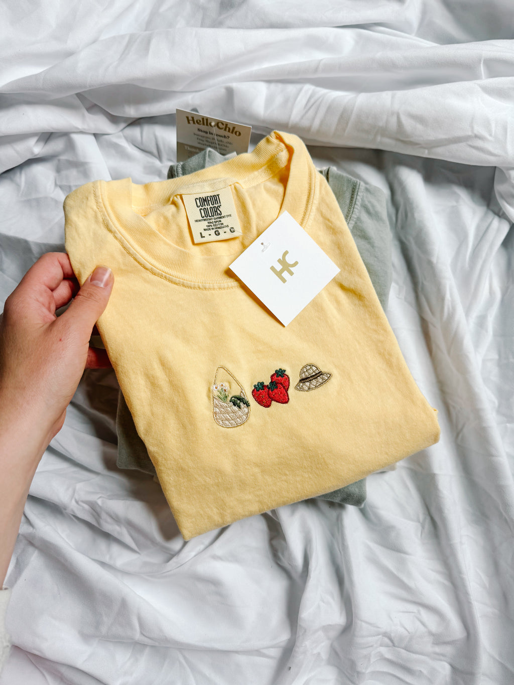 BYO Farmers Market Trio Embroidered T-Shirt