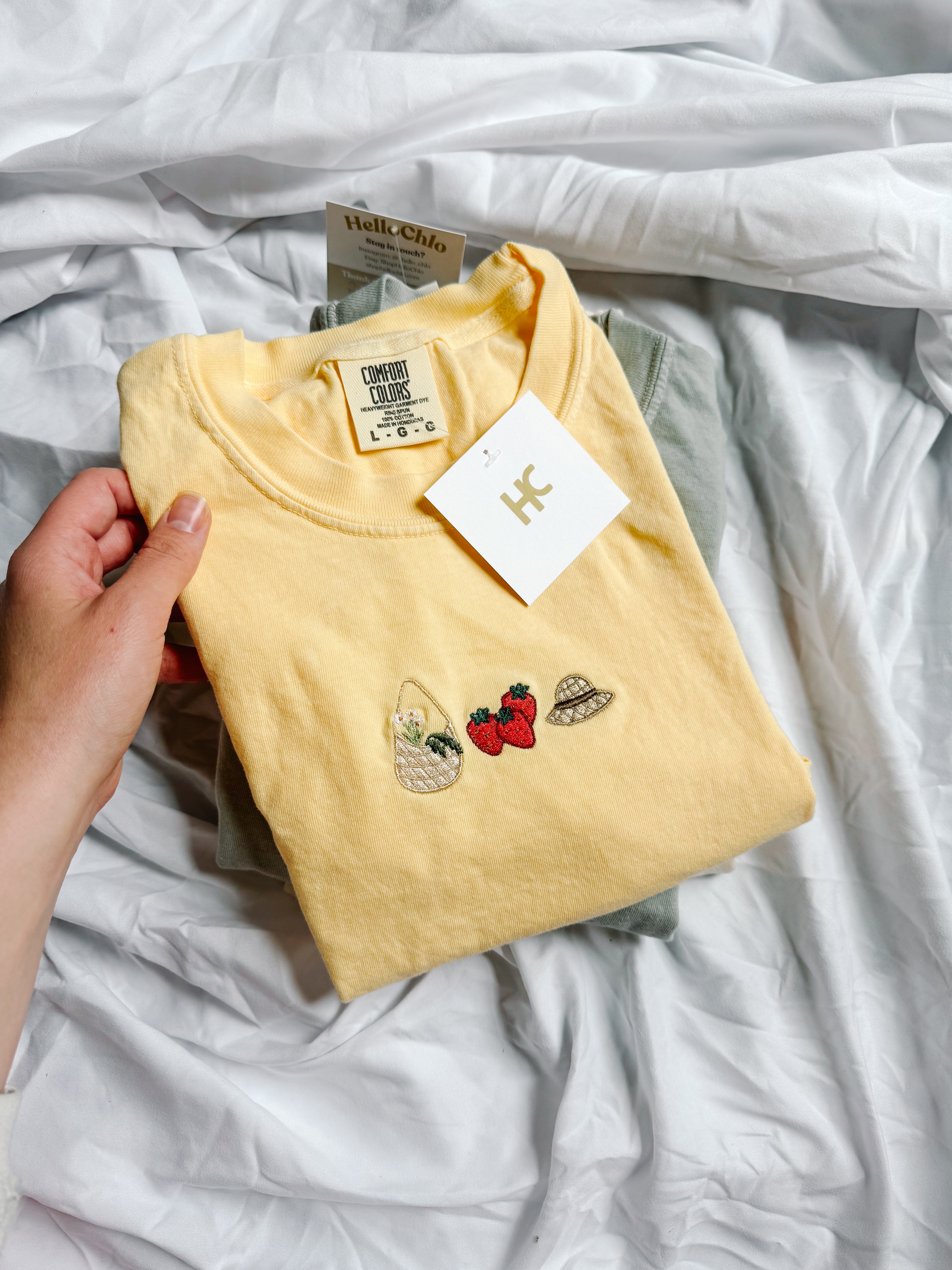 BYO Farmers Market Trio Embroidered T-Shirt