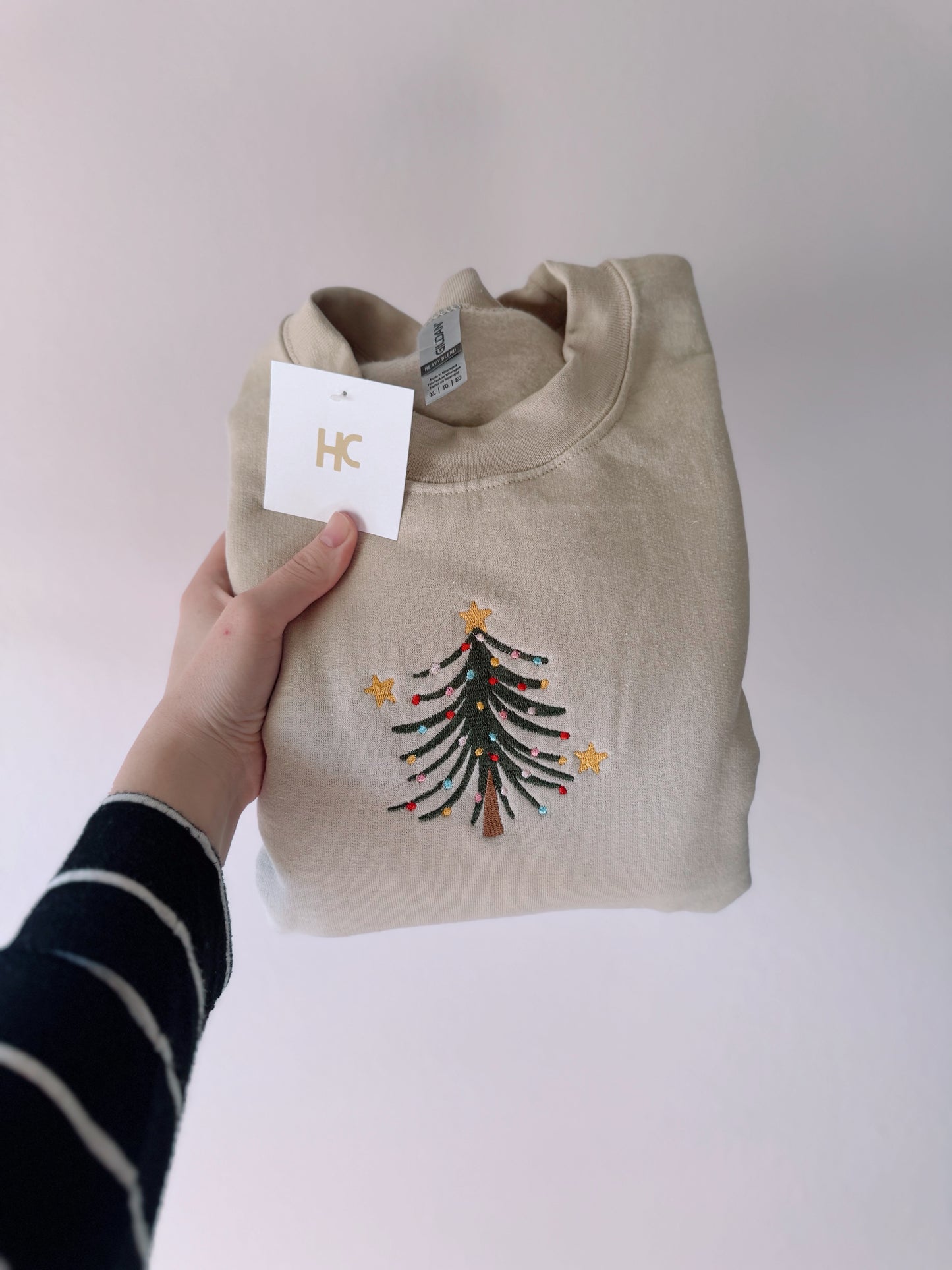 Rockin’ Around the Christmas Tree Crewneck (Sand)