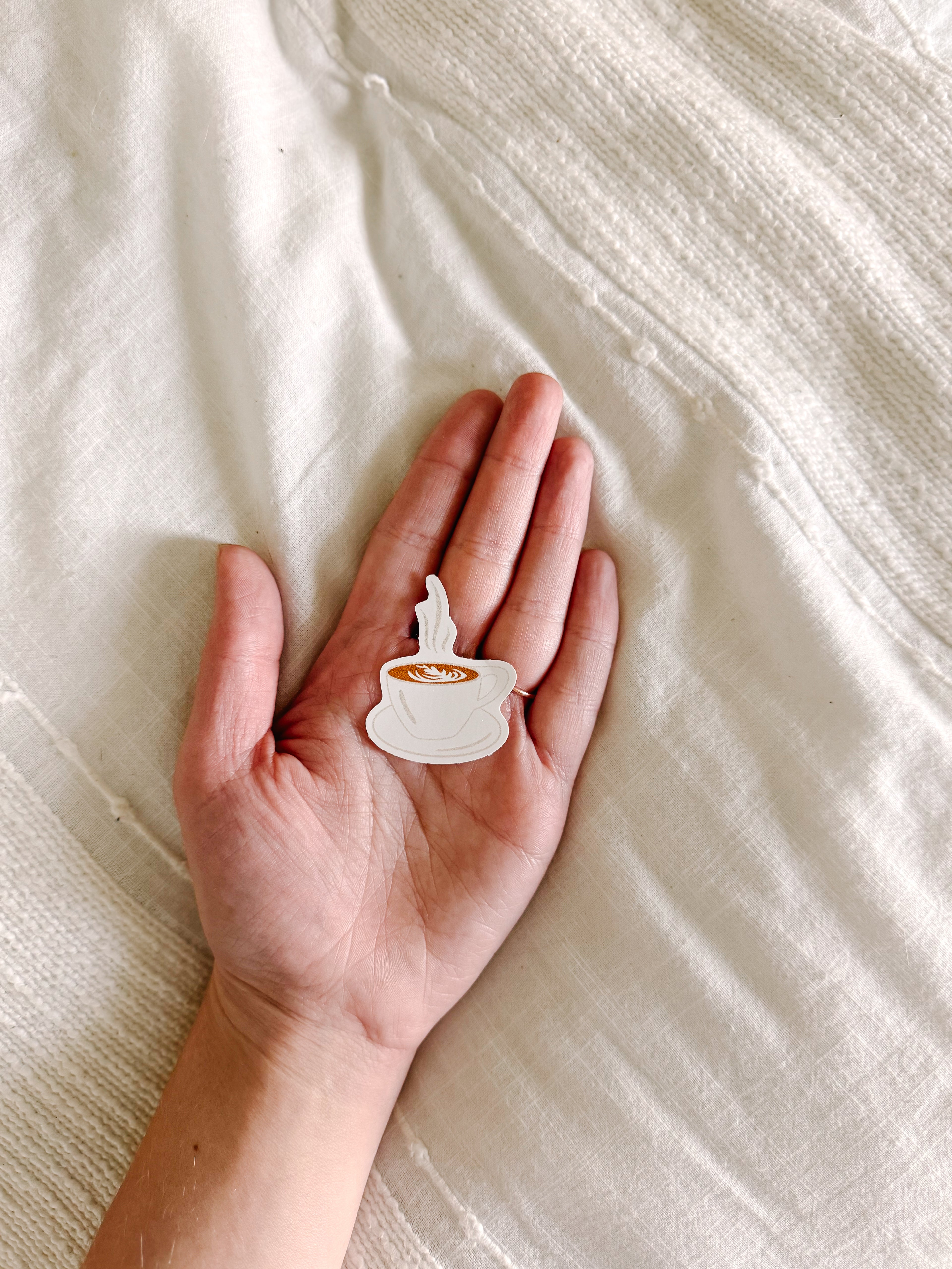 Hot Latte Vinyl Sticker