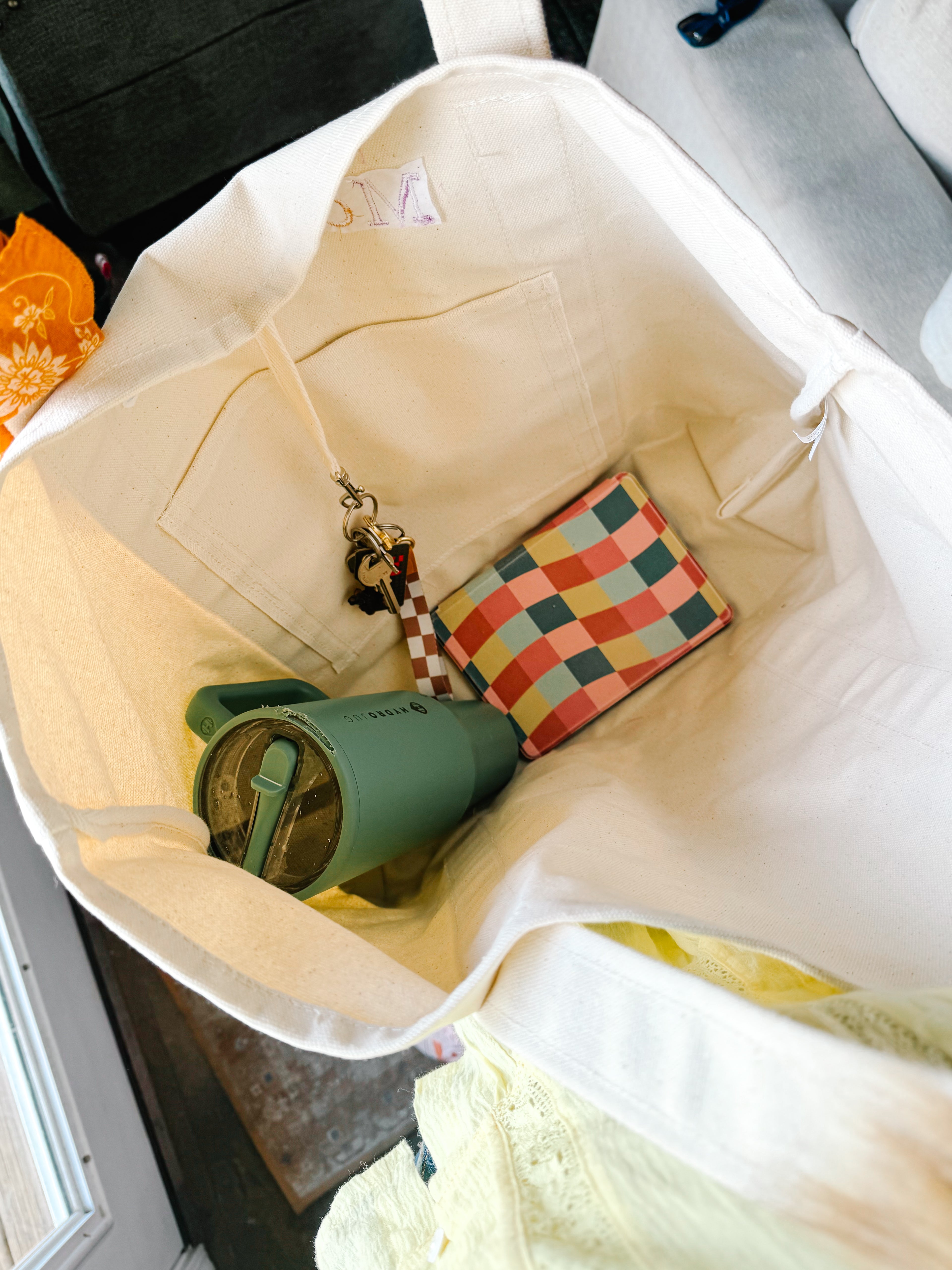 Personalized Embroidered Canvas Tote