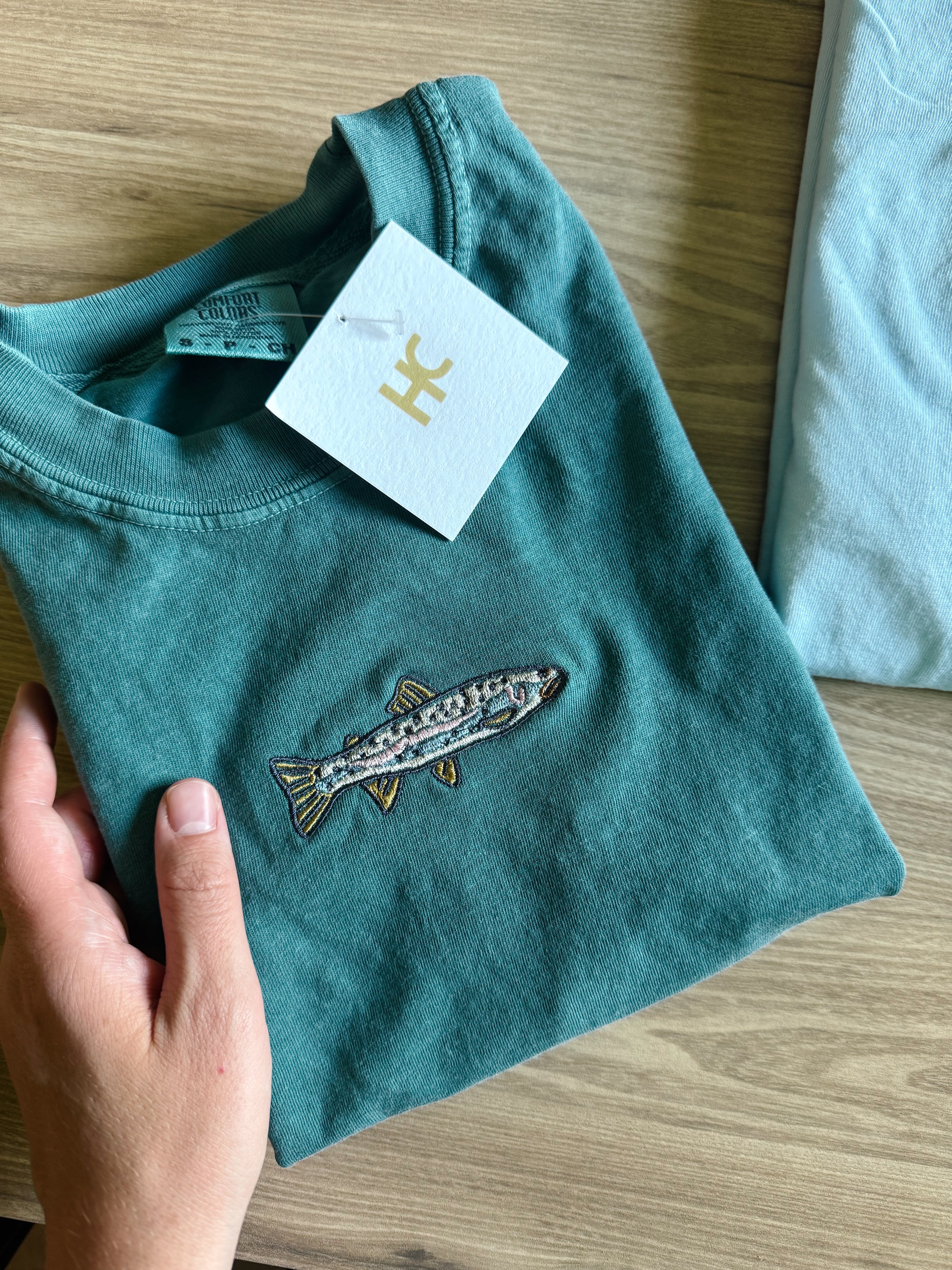 Embroidered Trout T-shirt