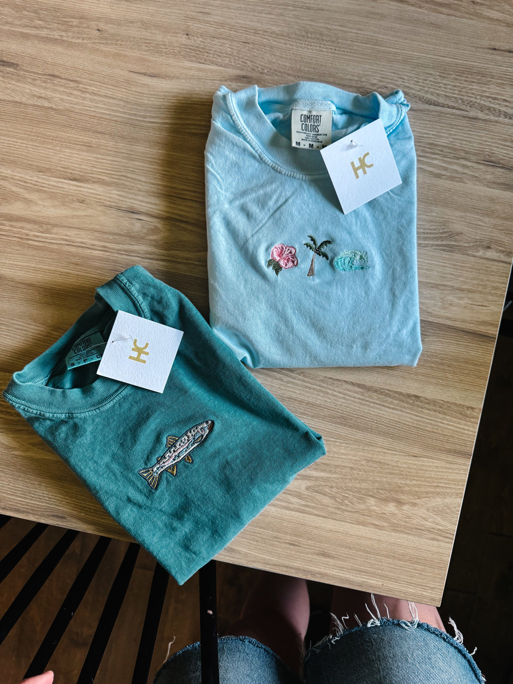 Embroidered Trout T-shirt
