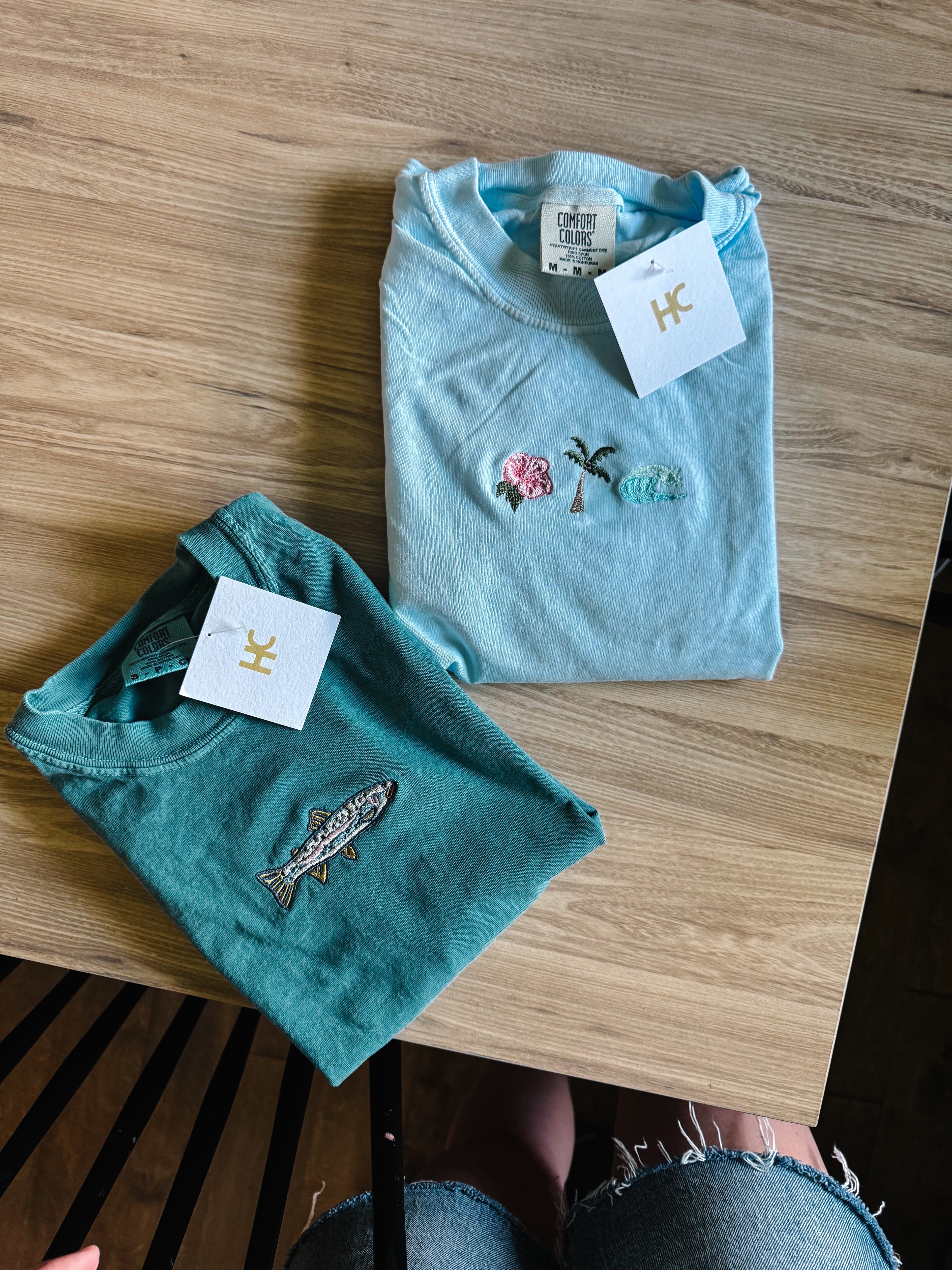 Embroidered Trout T-shirt