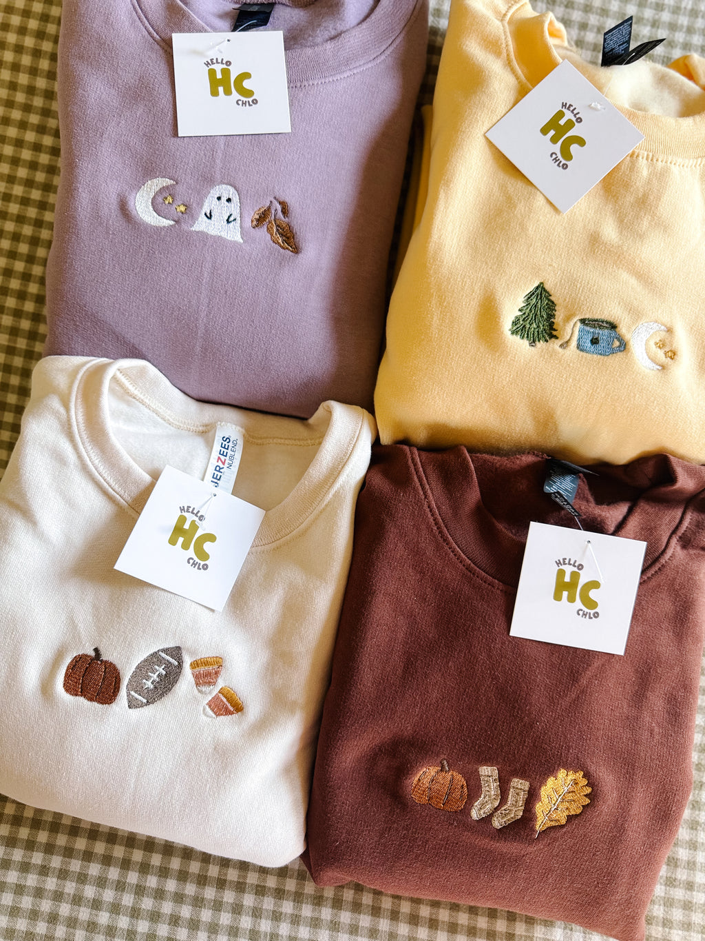 BYO Fall Trio Embroidered Sweatshirt (read description!)