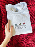 Snowman Embroidered Crewneck Sweatshirt