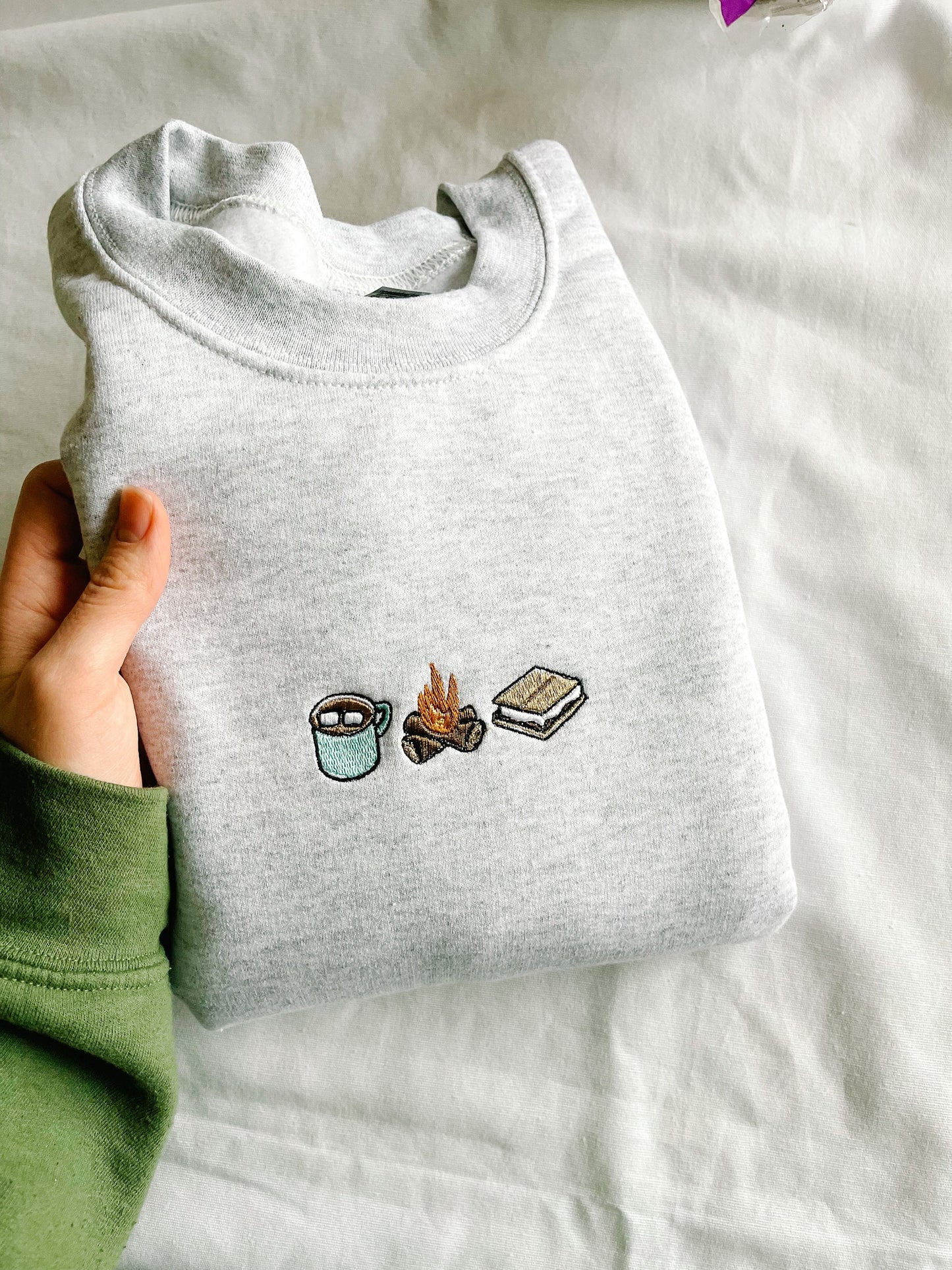 S'Mores Trio Embroidered Crewneck