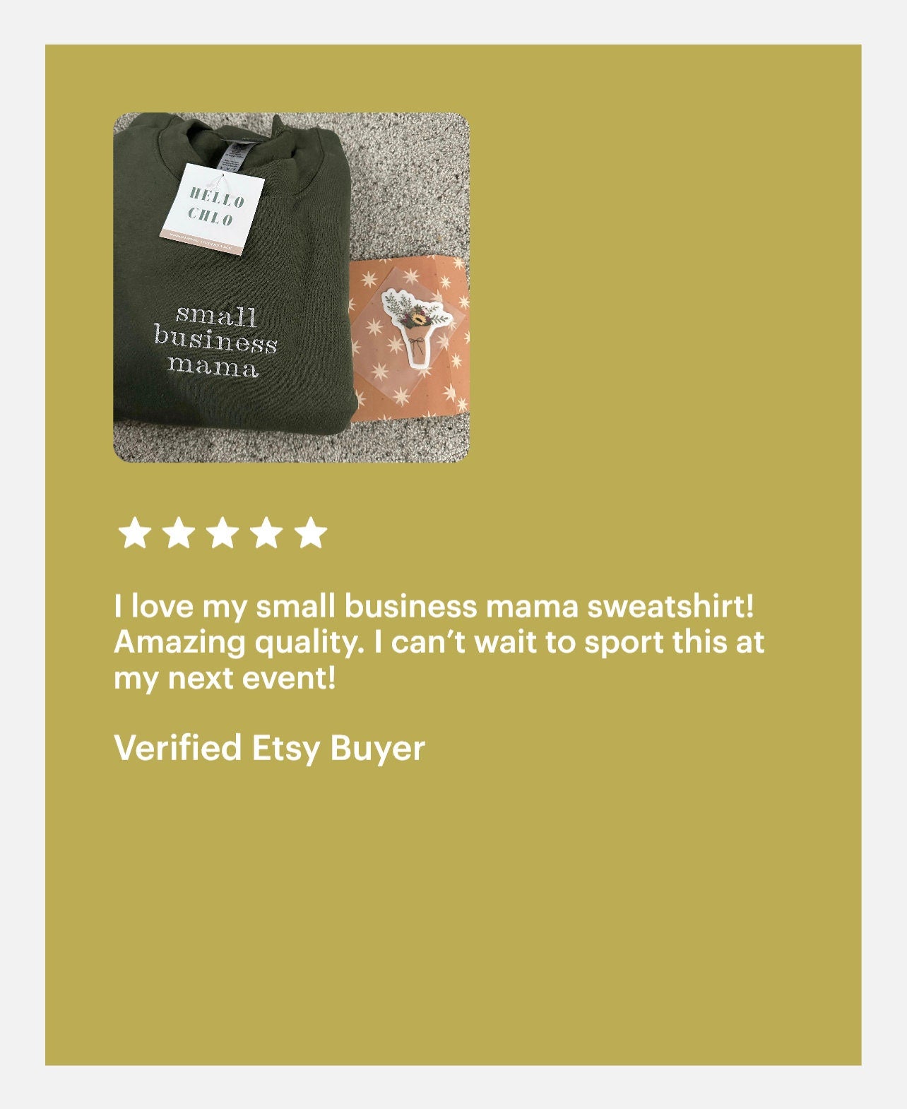 Small Business Mama Embroidered Crewneck