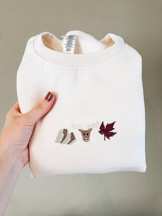 Custom Embroidery Crewneck Sweatshirt Design