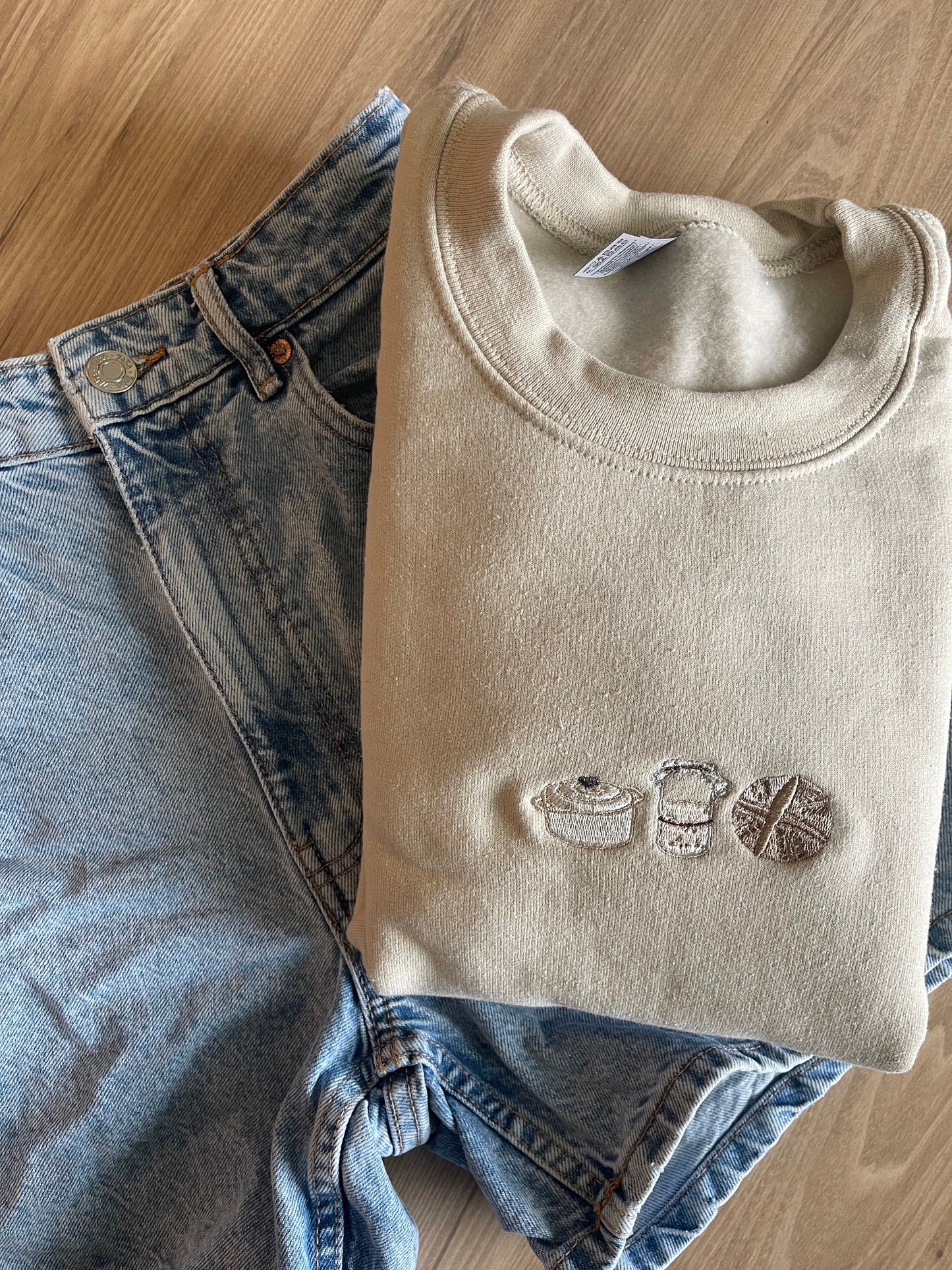 Sourdough Trio Embroidered Crewneck