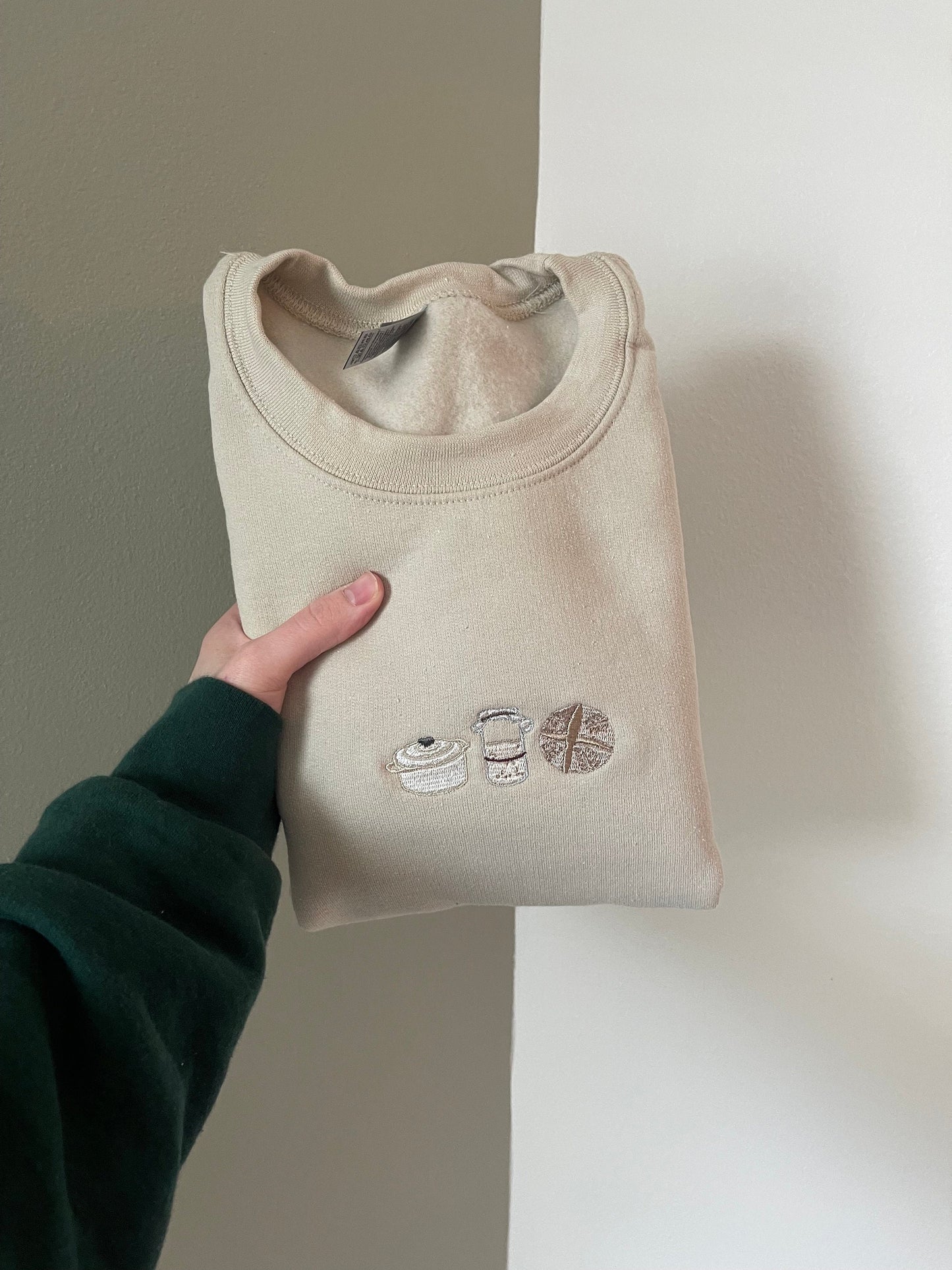 Sourdough Trio Embroidered Crewneck