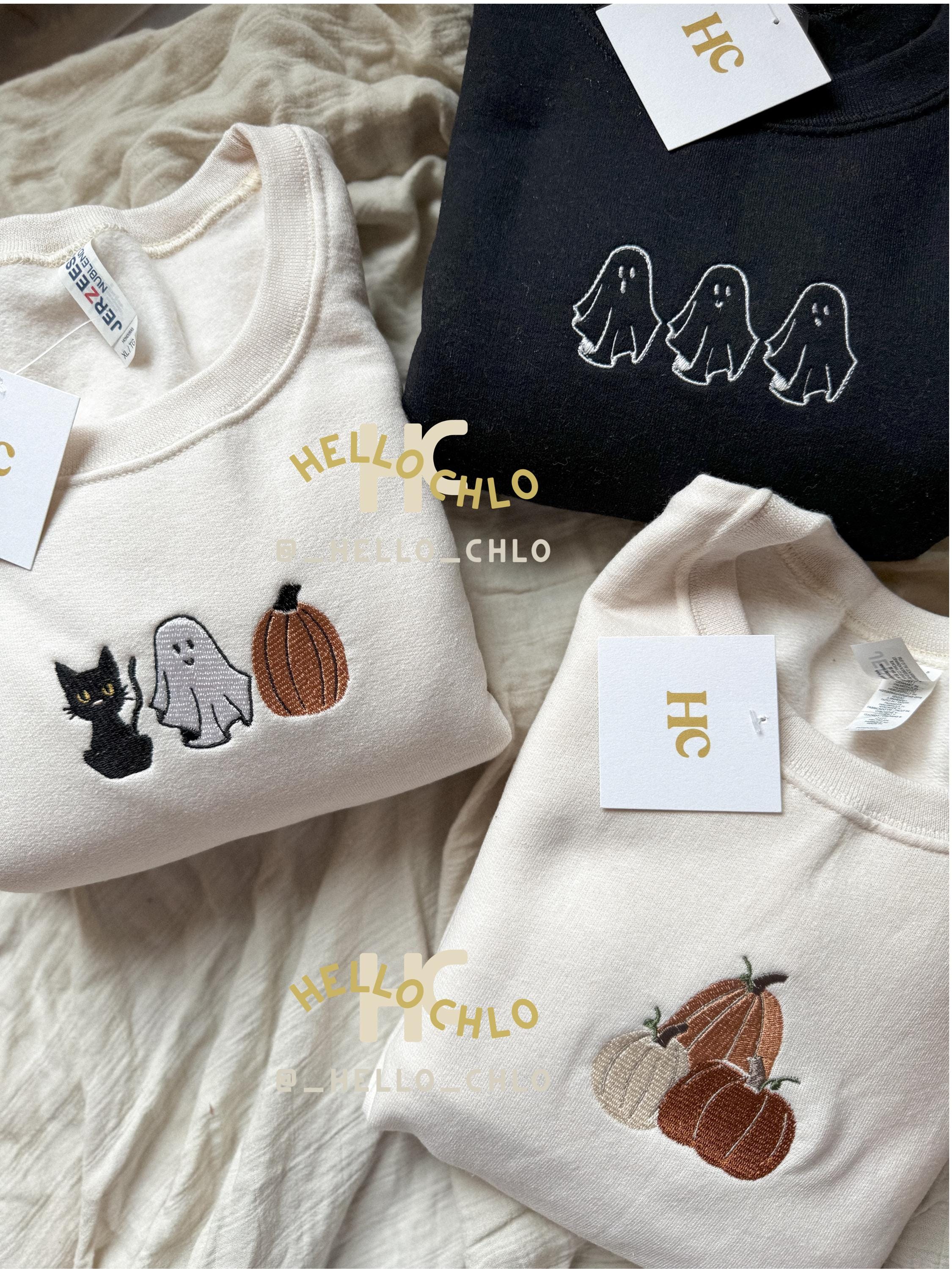 Pumpkin Patch Trio Embroidered Crewneck
