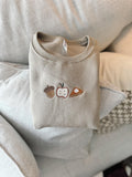 Acorn, Apple, Pumpkin Pie Embroidered Crewneck