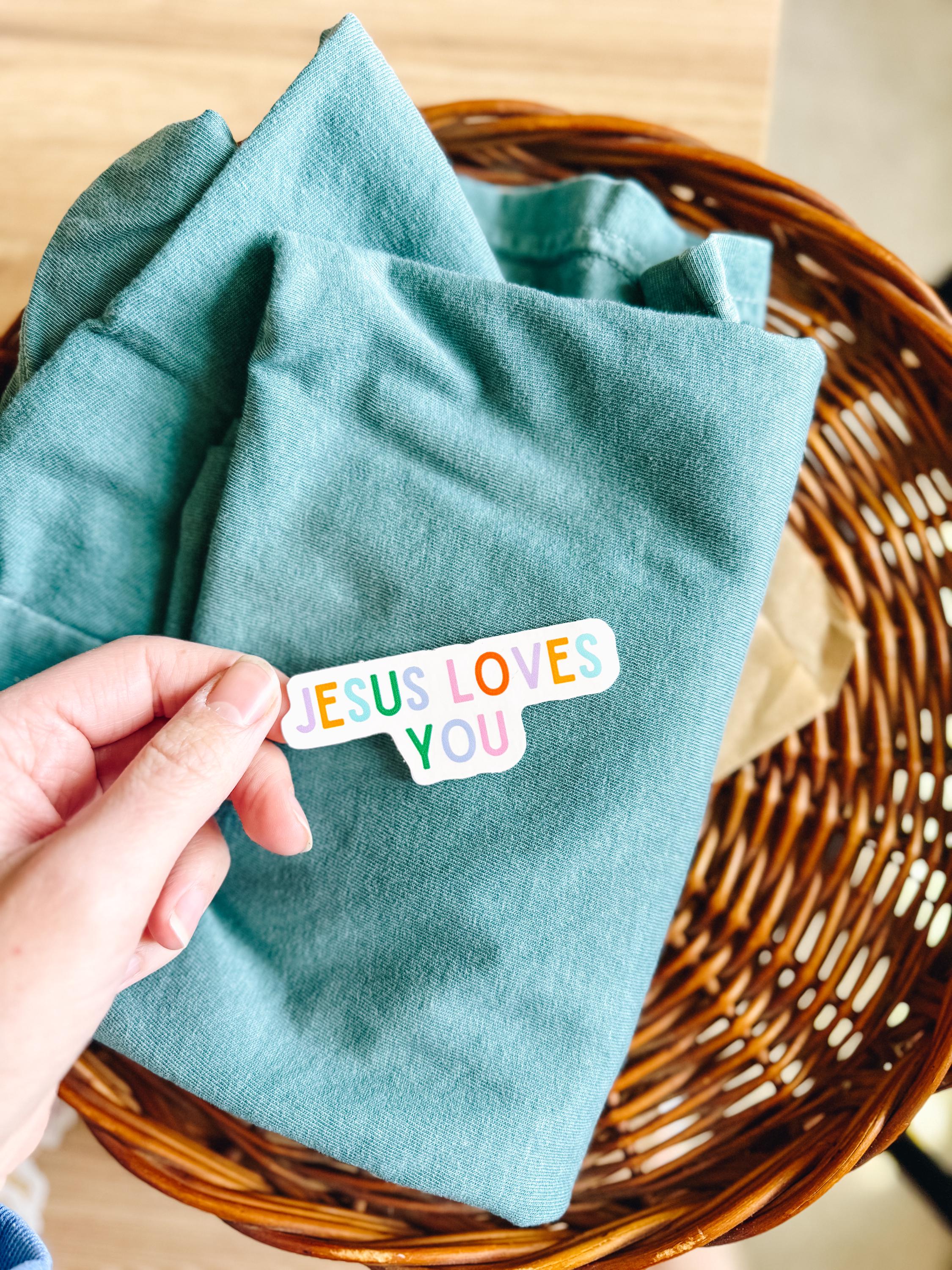 Jesus Loves You Vinyl Sticker