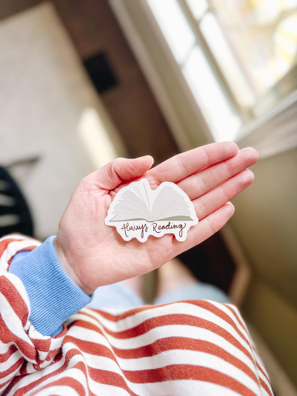 Always Reading Vinyl Sticker