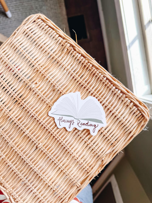 Always Reading Vinyl Sticker