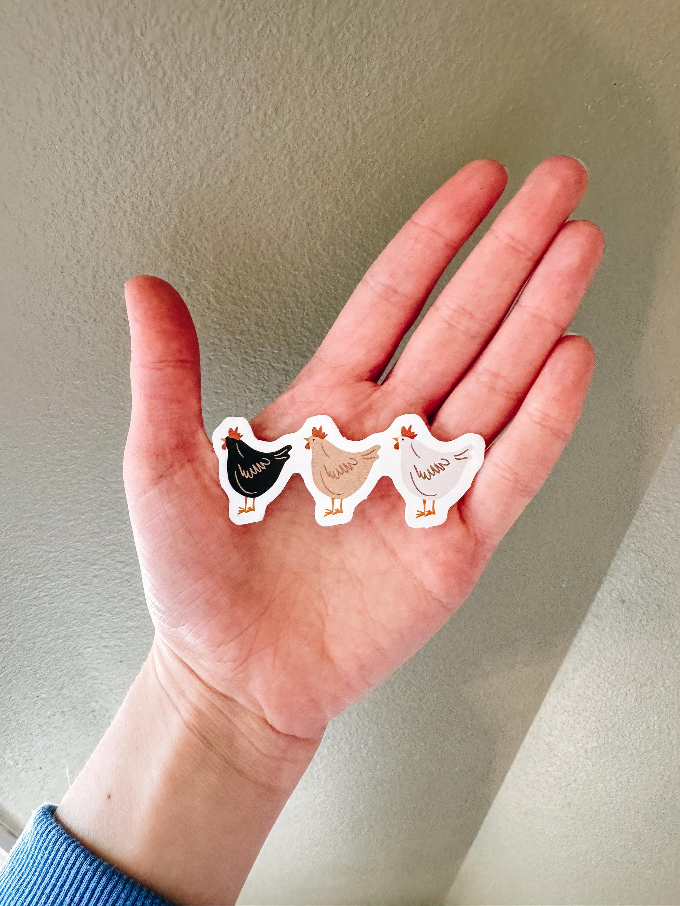 Chicken Trio Vinyl Sticker