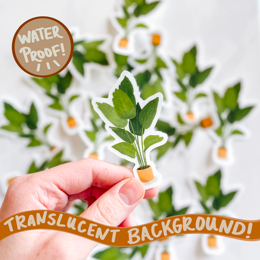 Palm Houseplant Plant Sticker